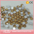 SS16 lt. topaz cheap glass beads wholesale strass decorations non hotfix rhinestone for dress